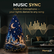 MerryLit™ Smart Pixel LED Christmas Tree Lights | 16M Colours, App + Remote