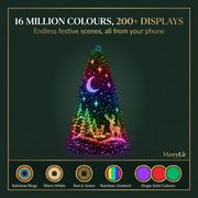 MerryLit™ Smart Pixel LED Christmas Tree Lights | 16M Colours, App + Remote